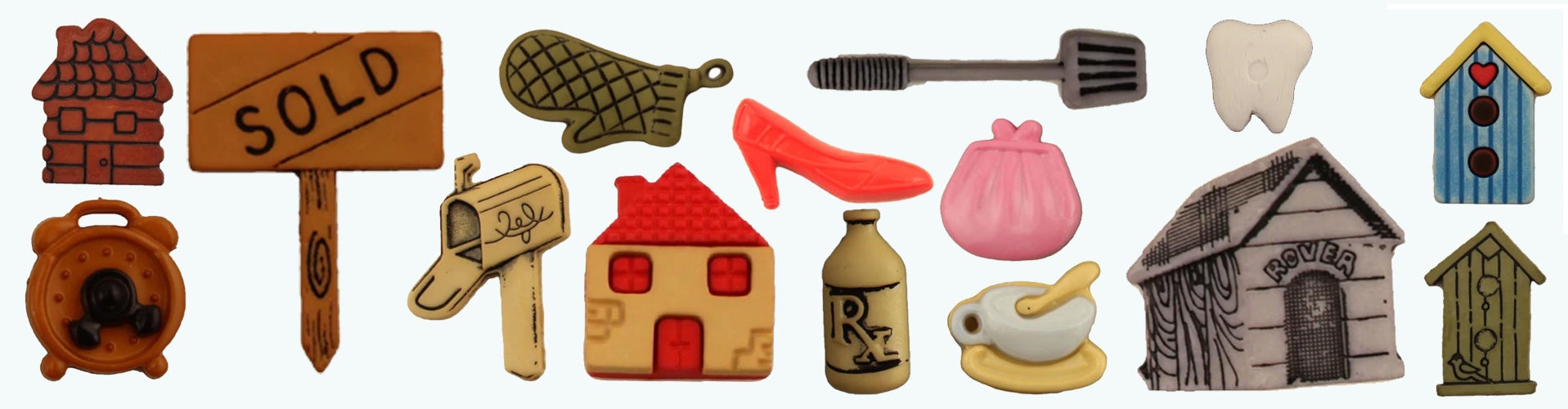 House & Home Single Bulk Buttons | Buttons Galore and More