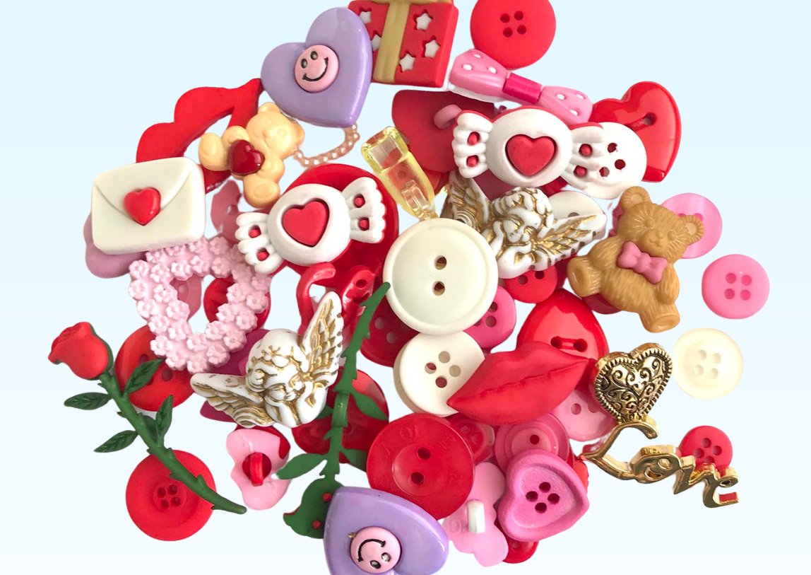 Romance Theme Buttons | Buttons Galore and More