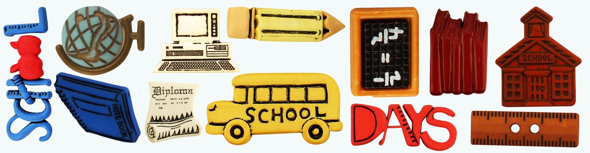 School | Buttons Galore and More
