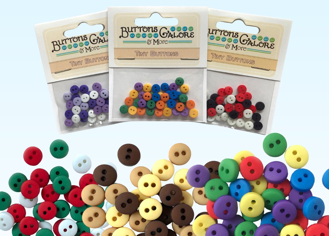 Tiny Buttons for Crafts & Sewing | Micro & Doll Buttons – Buttons ...