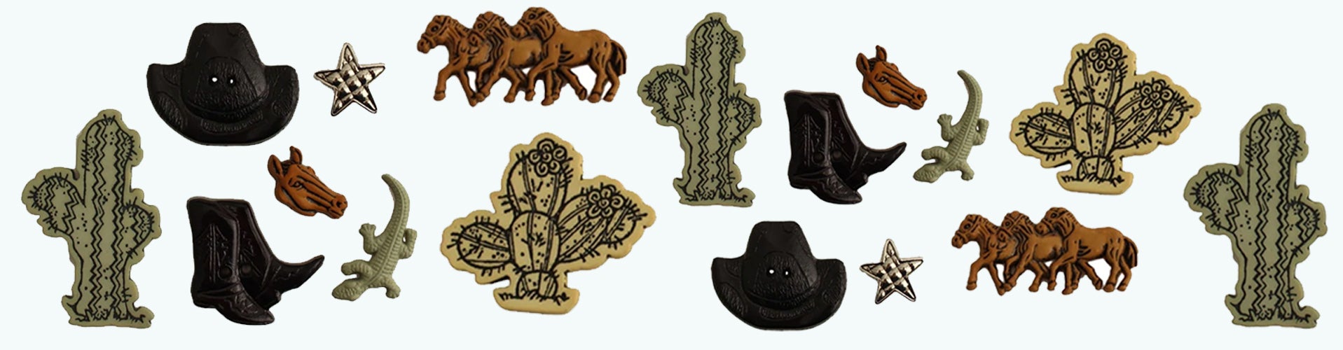 Western Single Bulk Buttons | Buttons Galore and More