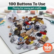 Pet Button Super Value Pack - 100 Buttons