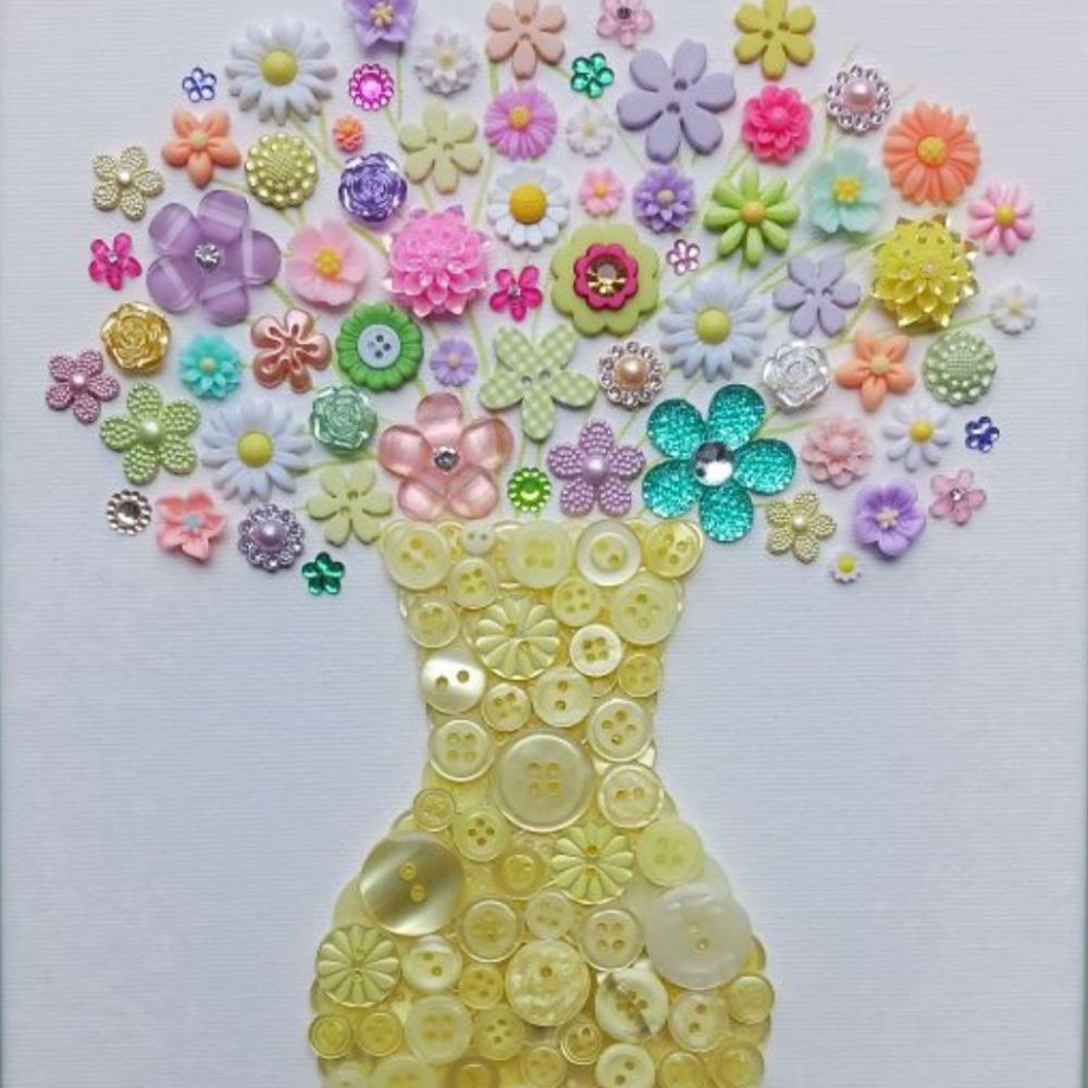 Flower Button DIY Craft Kit – Buttons Galore and More