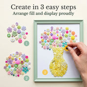 Flower Button DIY Craft Kit