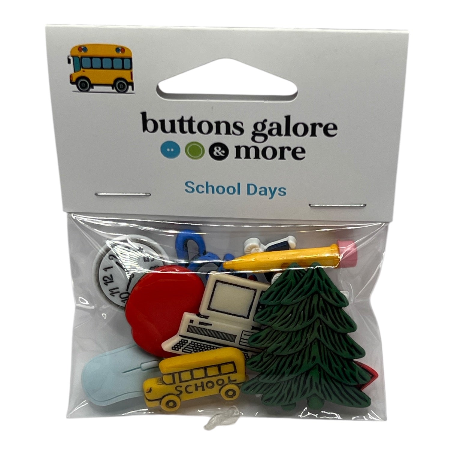 School Days Buttons – Back to School Craft & Sewing Buttons