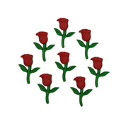 Red Rose Novelty Buttons