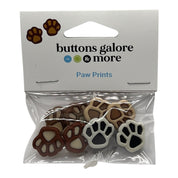 Paw Print Buttons – Dog & Pet Themed Craft and Sewing Buttons