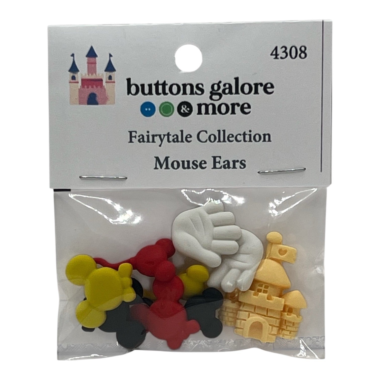 Mouse Ears Craft Buttons