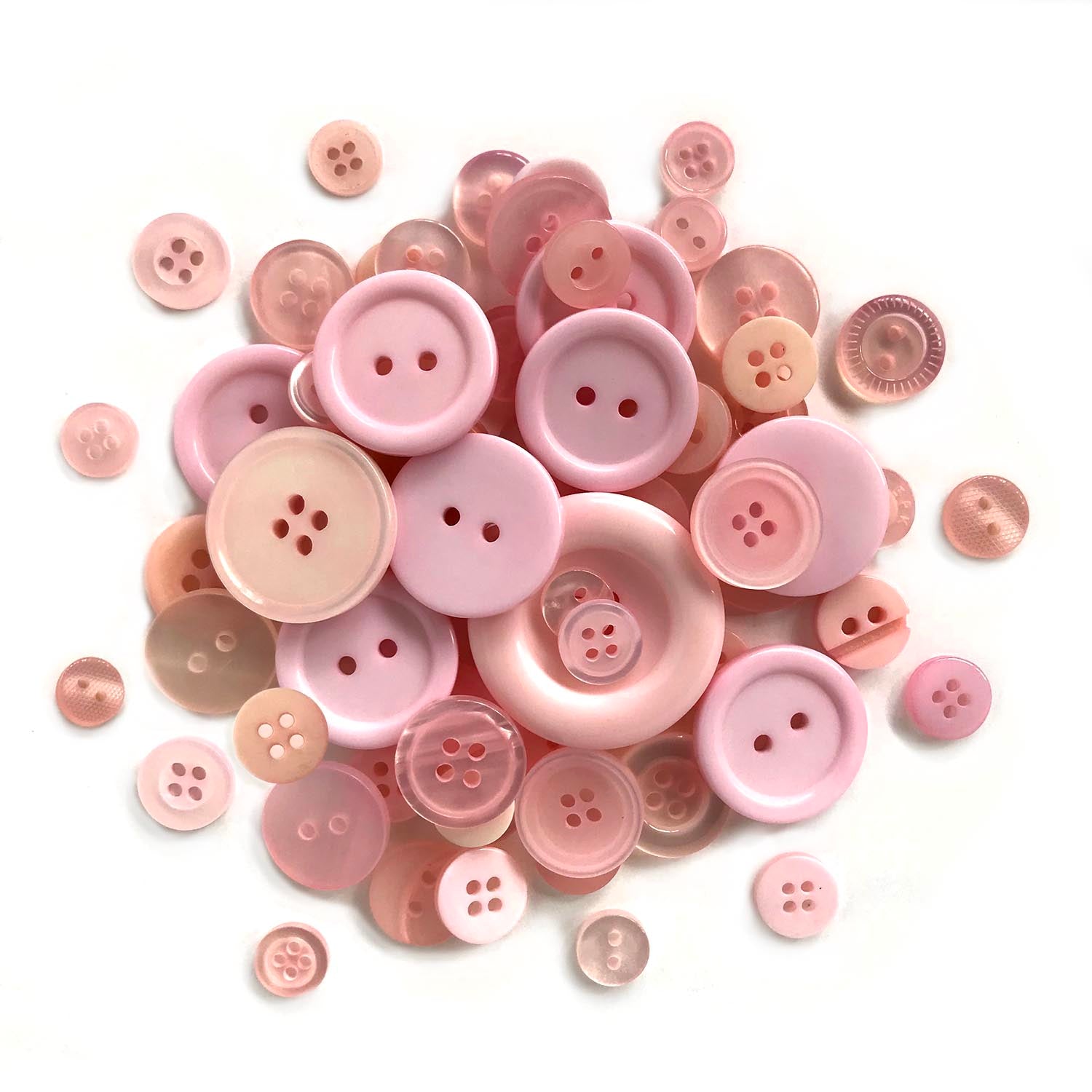 Light Pink Bulk Buttons