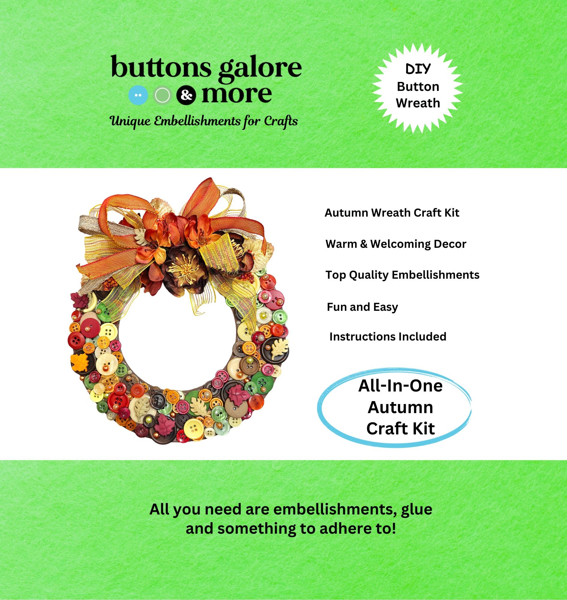 Autumn Wreath DIY Craft Kit