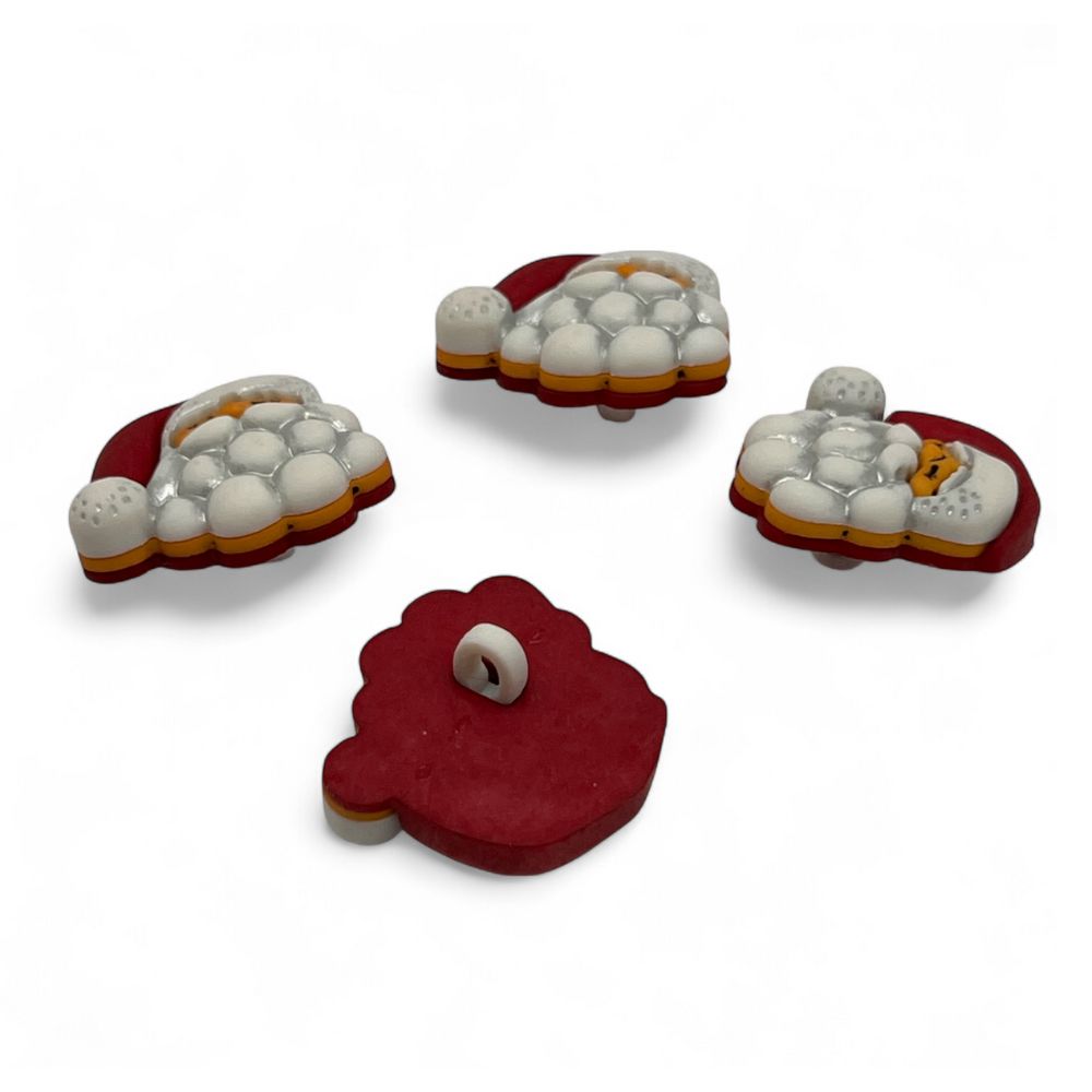 Santa Claus Craft Button – Christmas Embellishment