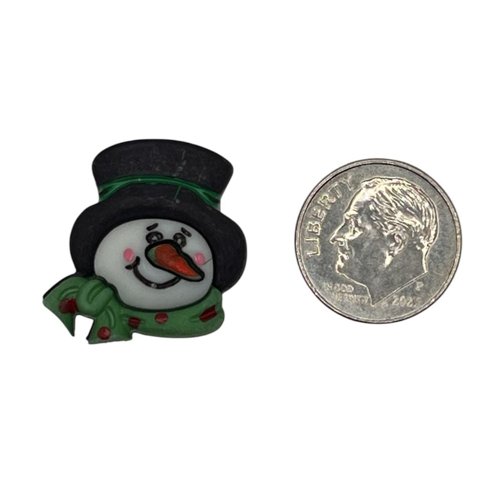 Snowman Craft Button – Christmas Winter Embellishment