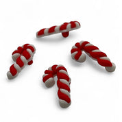 Candy Cane Swirl Button – Red & White Christmas Craft Embellishment