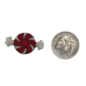Peppermint Candy Button – Red & White Christmas Craft Embellishment