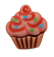 Cupcake with Sprinkles 3D Bulk Buttons