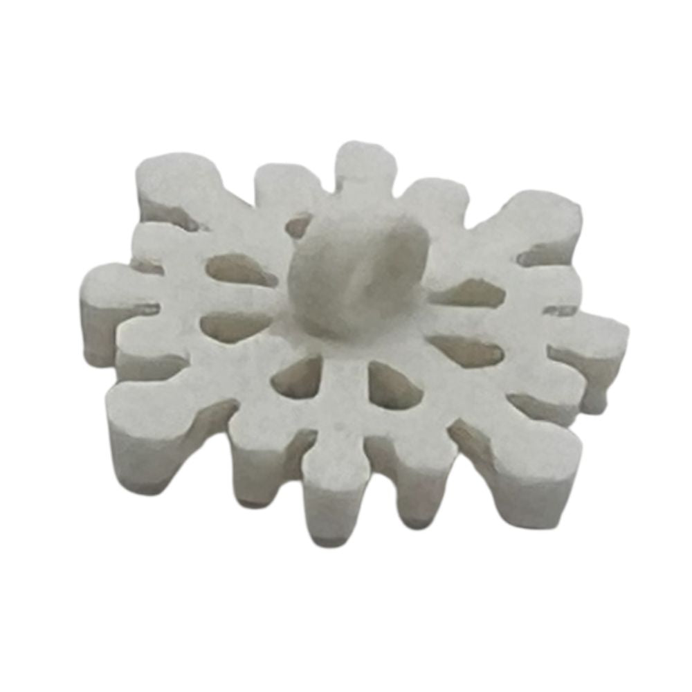 White Snowflake Button – Winter Craft & Sewing Embellishment