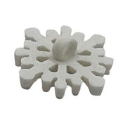 White Snowflake Button – Winter Craft & Sewing Embellishment