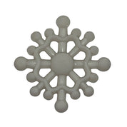 White Snowflake Button – Winter Craft & Sewing Embellishment