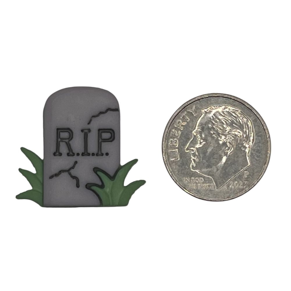 Tombstone Craft Button – RIP Halloween Embellishment