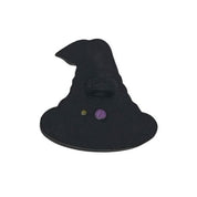 Witch Hat Craft Button – Black Hat with Star, Halloween Embellishment