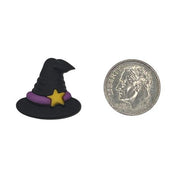 Witch Hat Craft Button – Black Hat with Star, Halloween Embellishment