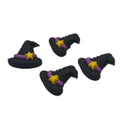 Witch Hat Craft Button – Black Hat with Star, Halloween Embellishment