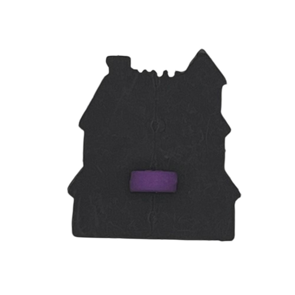 Haunted House Craft Button – Spooky Halloween Embellishment