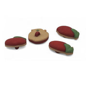 Red Apple Craft Button – Fall, Back-to-School & Harvest Embellishment
