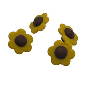 Sunflower Craft Button – Small Yellow Flower Embellishment