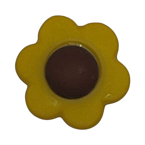 Sunflower Craft Button – Small Yellow Flower Embellishment