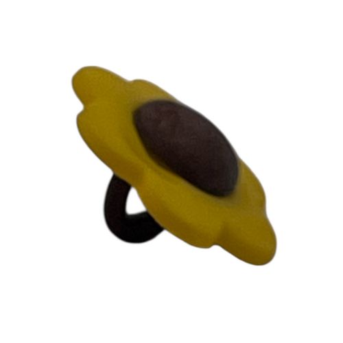 Sunflower Craft Button – Small Yellow Flower Embellishment