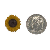 Sunflower Craft Button – Autumn & Harvest Sewing Embellishment