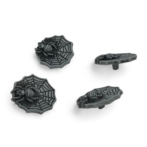 Spider Web Craft Button – Halloween Sewing & Scrapbooking Embellishment”
