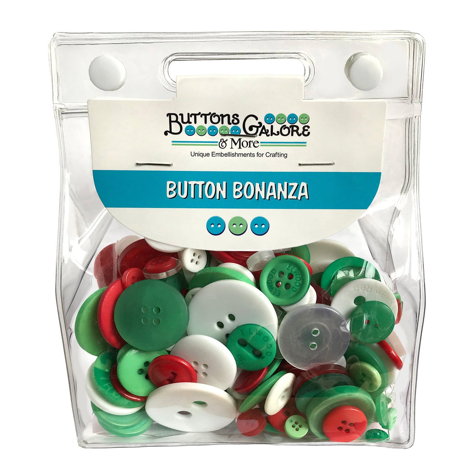 Buttons Galore 60+ Assorted Christmas Buttons for Sewing & Crafts - Set of  6 Button Packs - Gingerbread, Presents, Chirstmas Trees & More