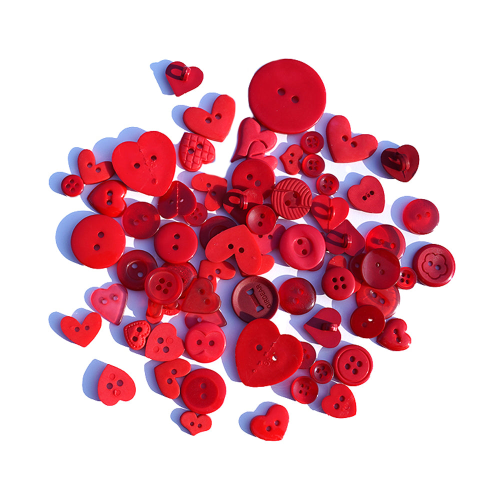 Red Heart Novelty Craft Buttons for Sewing & Crafts | Buttons Galore ...