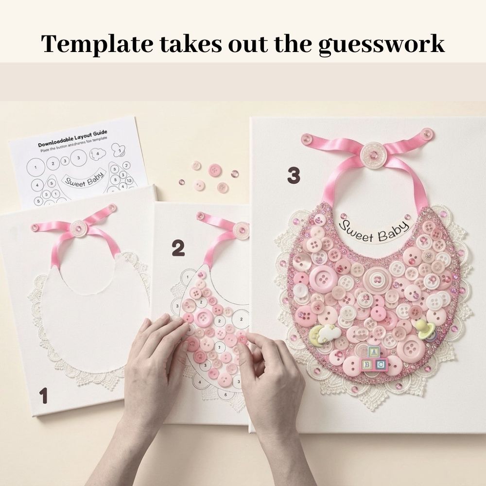 Baby Bib Canvas DIY Craft Kit