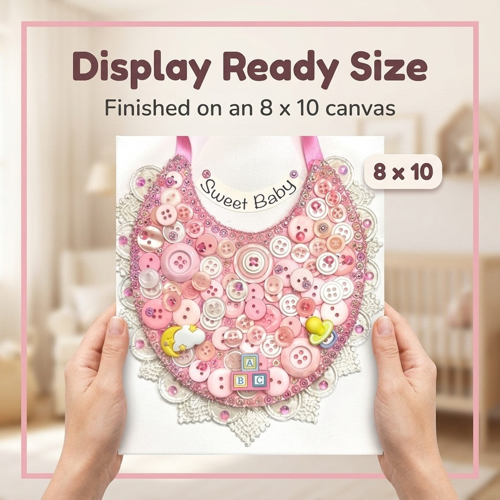 Baby Bib Canvas DIY Craft Kit