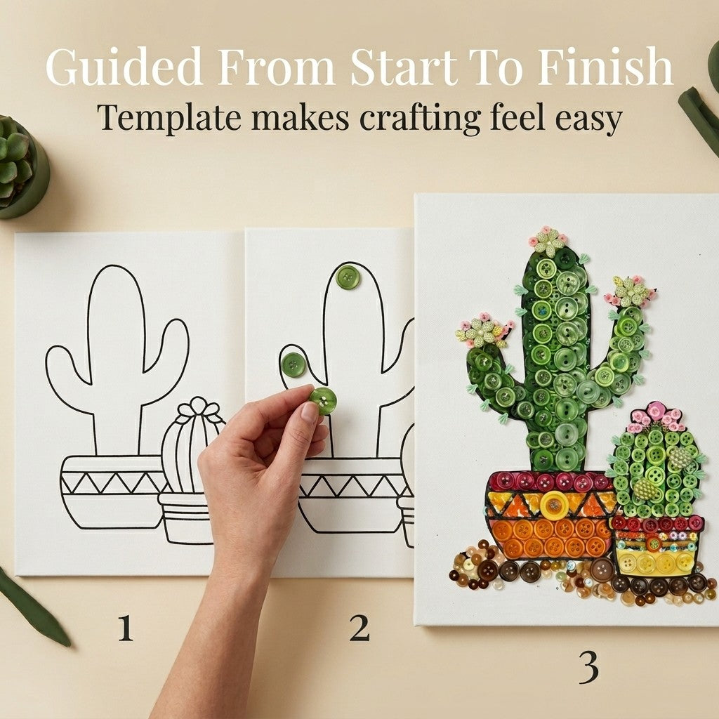 Cactus Canvas DIY Craft Kit