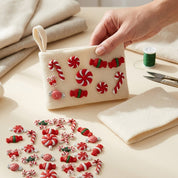 Candy Cane & Peppermint Christmas Buttons – Assorted Holiday Craft & Sewing Embellishments