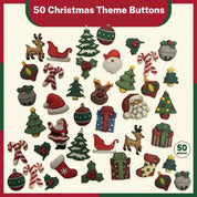 Christmas Novelty Buttons Assortment