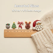 Christmas Novelty Buttons Assortment