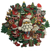 Christmas Novelty Buttons Assortment