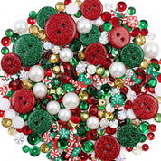 Christmas Craft Embellishment Bundle – 6-Pack Holiday Buttons, Beads & Sequins