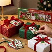 Christmas Craft Embellishment Bundle – 6-Pack Holiday Buttons, Beads & Sequins