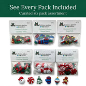 Christmas Collection Bundle – 6 Themed Packs, 50+ Piece Novelty Holiday Button Set