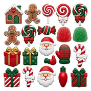Christmas Craft Buttons – 50+ Piece 3D Holiday Assortment Novelty Buttons for Sewing, Scrapbooking, DIY Decor & Card Making