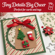 Christmas Buttons Assortment – 50+ Piece Holiday Craft & Sewing Button Bundle, 6 Unique Packs