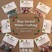 Christmas Buttons for Crafts – 33 Piece Holiday Assortment 3D Novelty Buttons for Sewing, Scrapbooking, Card Making
