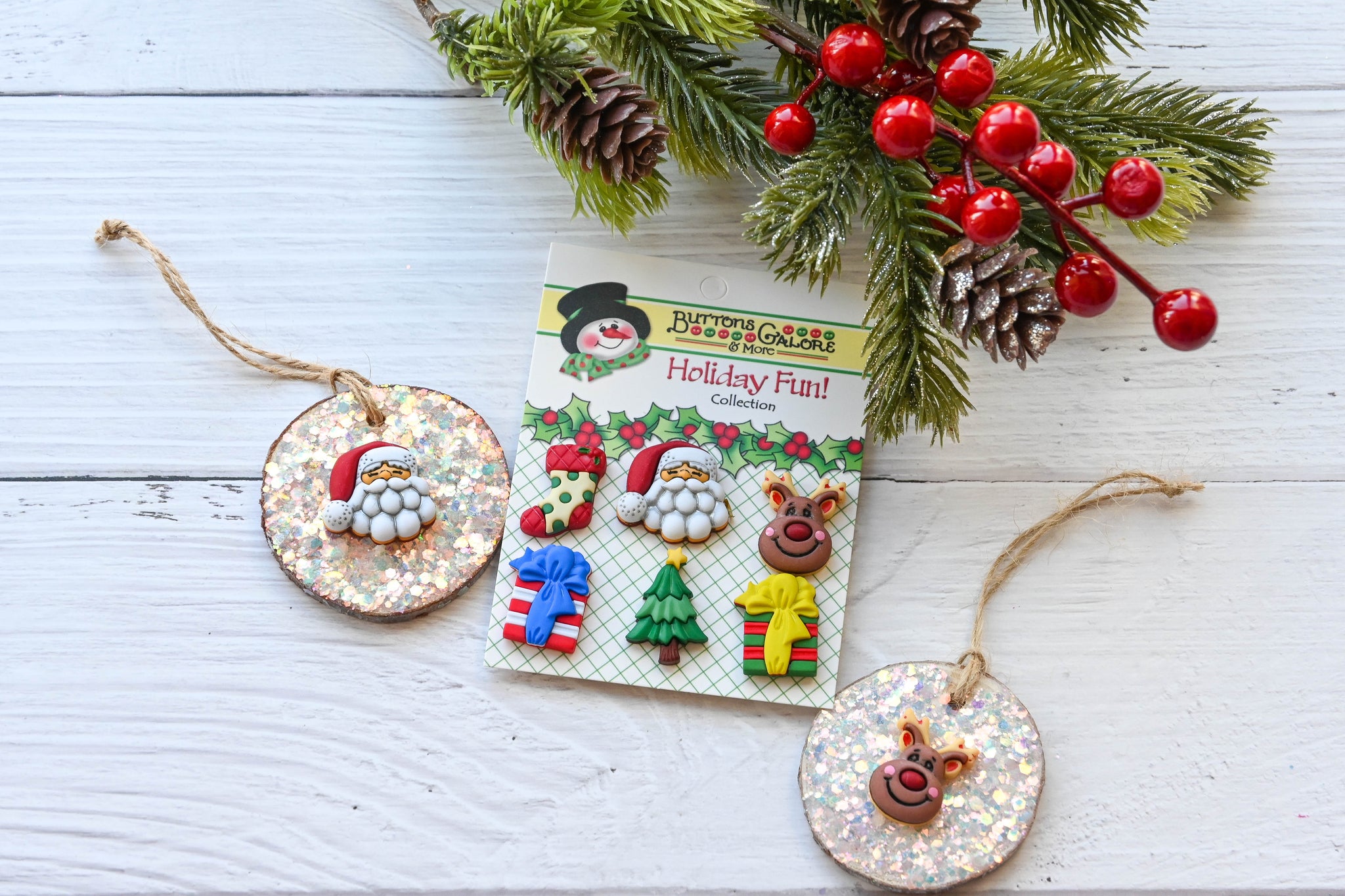 Santa & Friends Christmas Buttons for Sewing and Craft Projects ...