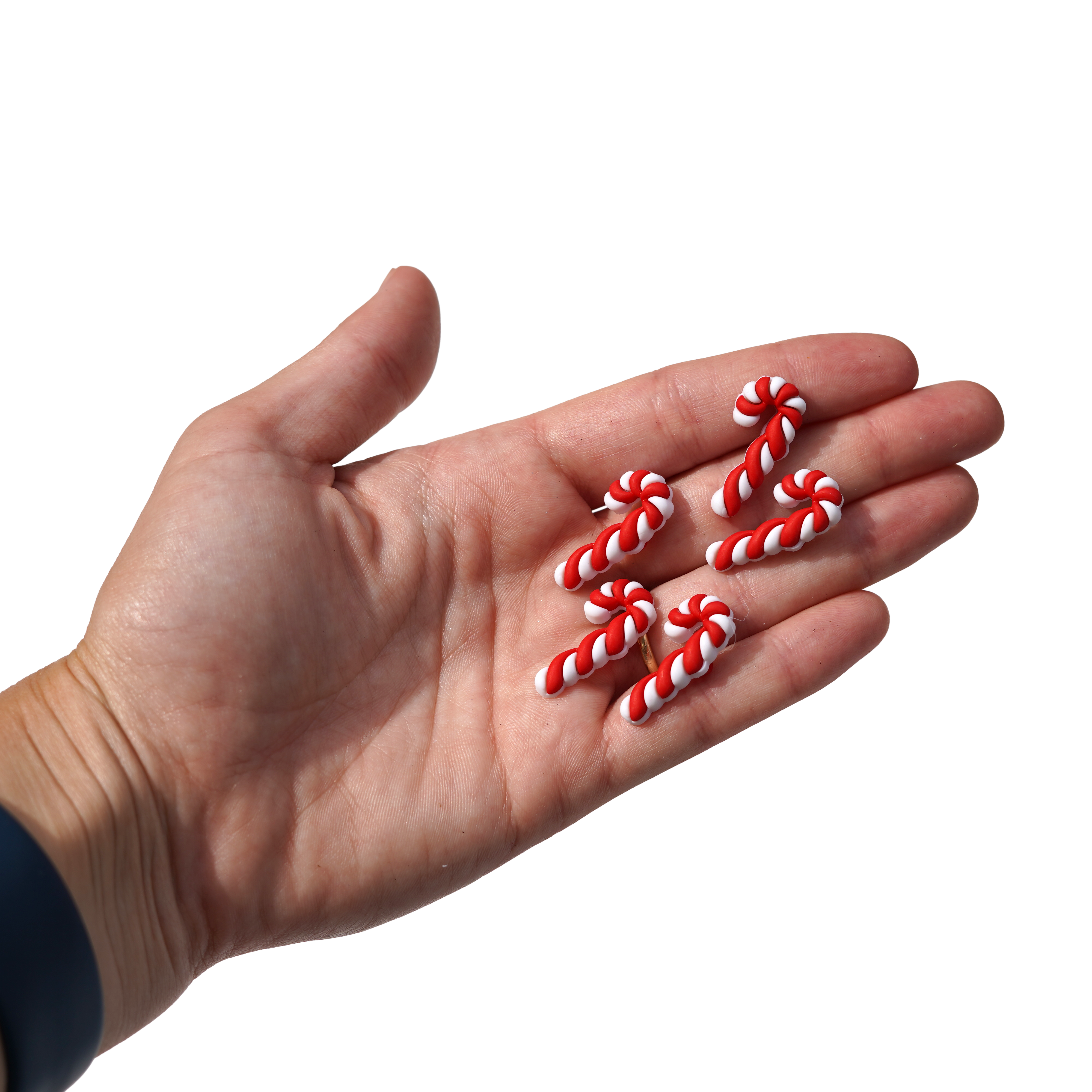 Candy Cane & Peppermint Christmas Buttons – Assorted Holiday Craft & Sewing Embellishments